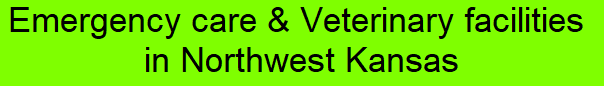 Emergency care & Veterinary facilities in Northwest Kansas